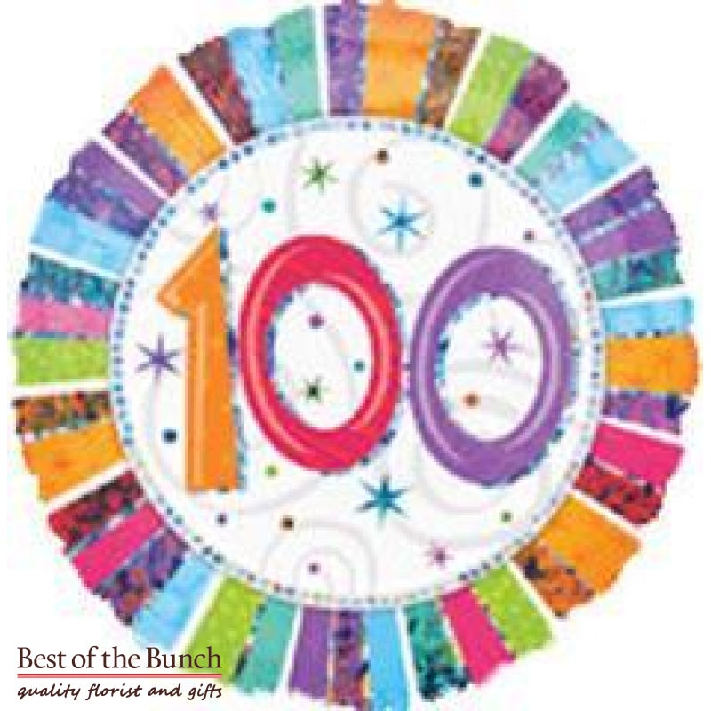 Happy 100th Birthday Foil Helium Balloon 45cm (18)