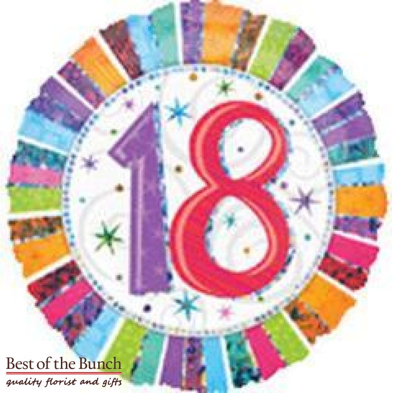 Happy 18th Birthday Foil Helium Balloon 45cm (18)