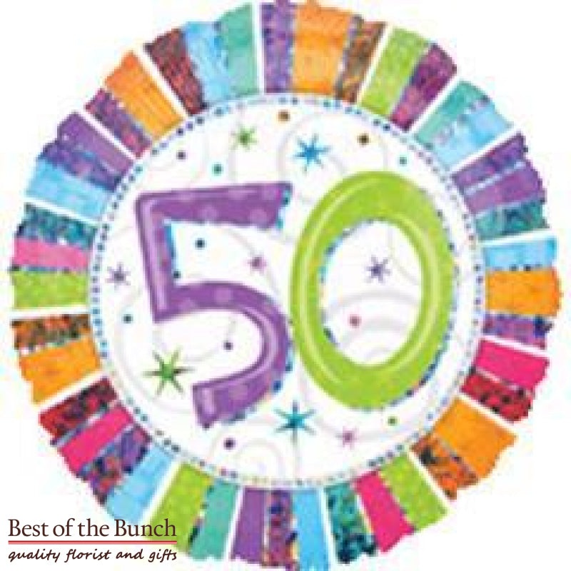 Happy 50th Birthday Foil Helium Balloon 45cm (18)