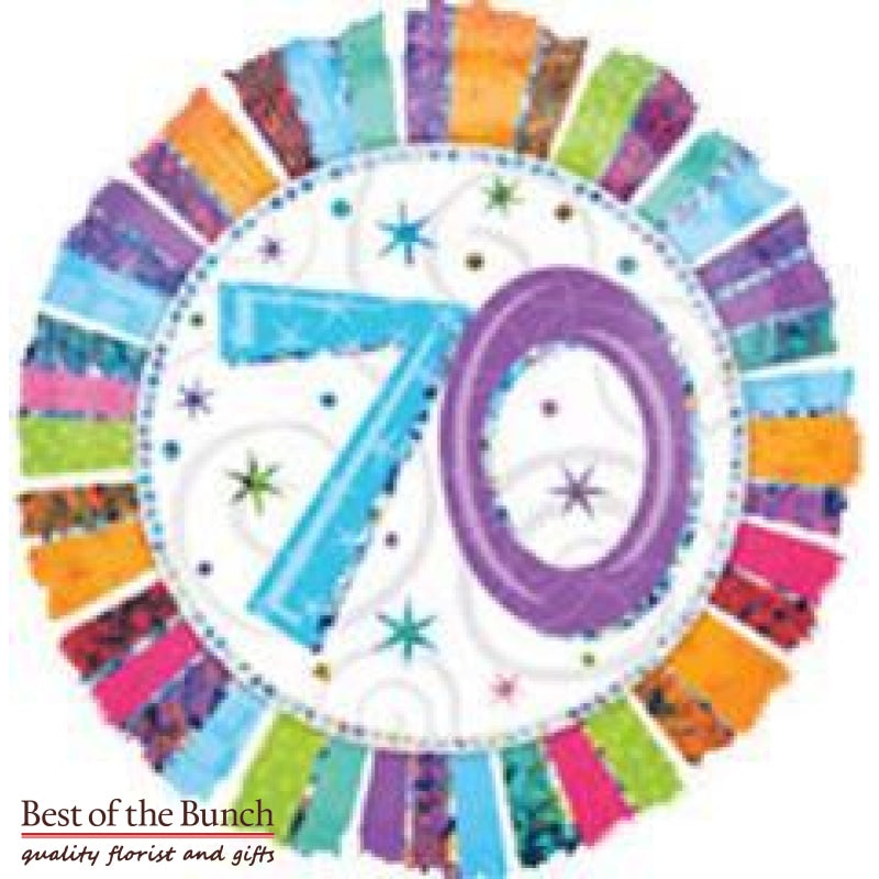 Happy 70th Birthday Foil Helium Balloon 45cm (18)
