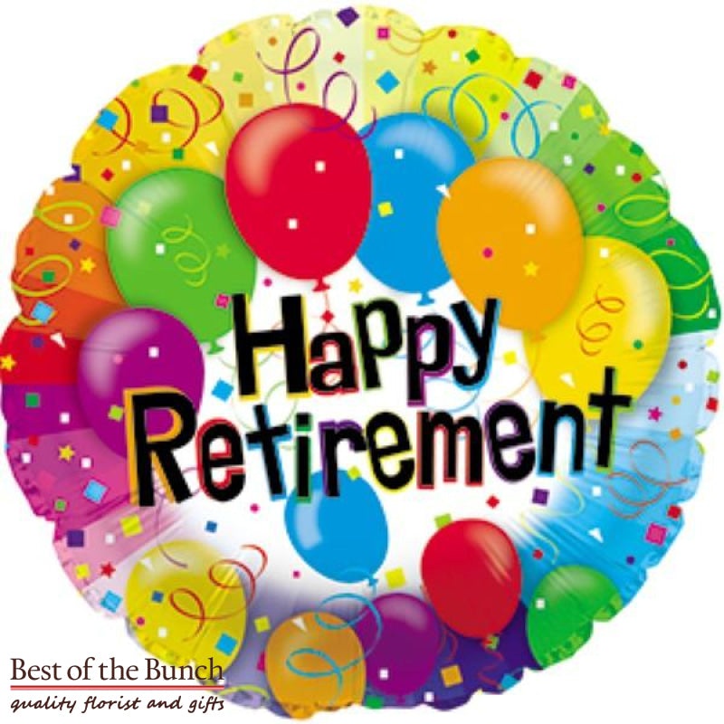 Happy Retirement Foil Helium Balloon 45cm (18)