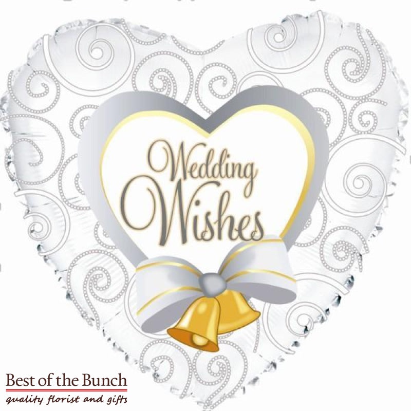 Wedding Wishes Foil Helium Balloon 45cm (18)