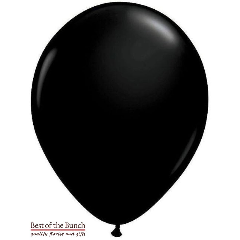 Black Plain Latex Helium Balloon 28cm (11)