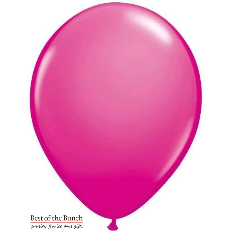 Dark Hot Pink Plain Latex Helium Balloon 28cm (11)