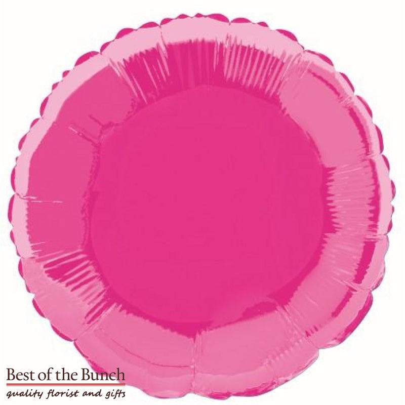 Dark Hot Pink Round Shaped Foil Helium Balloon 45cm (18)