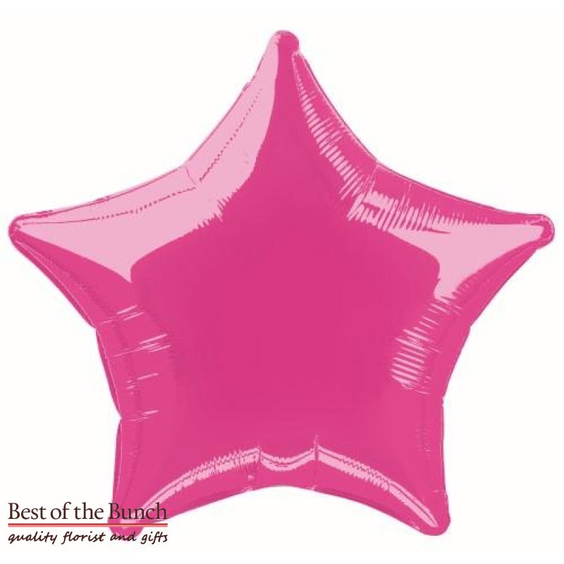 Dark Hot Pink Star Shaped Foil Helium Balloon 51cm (20)
