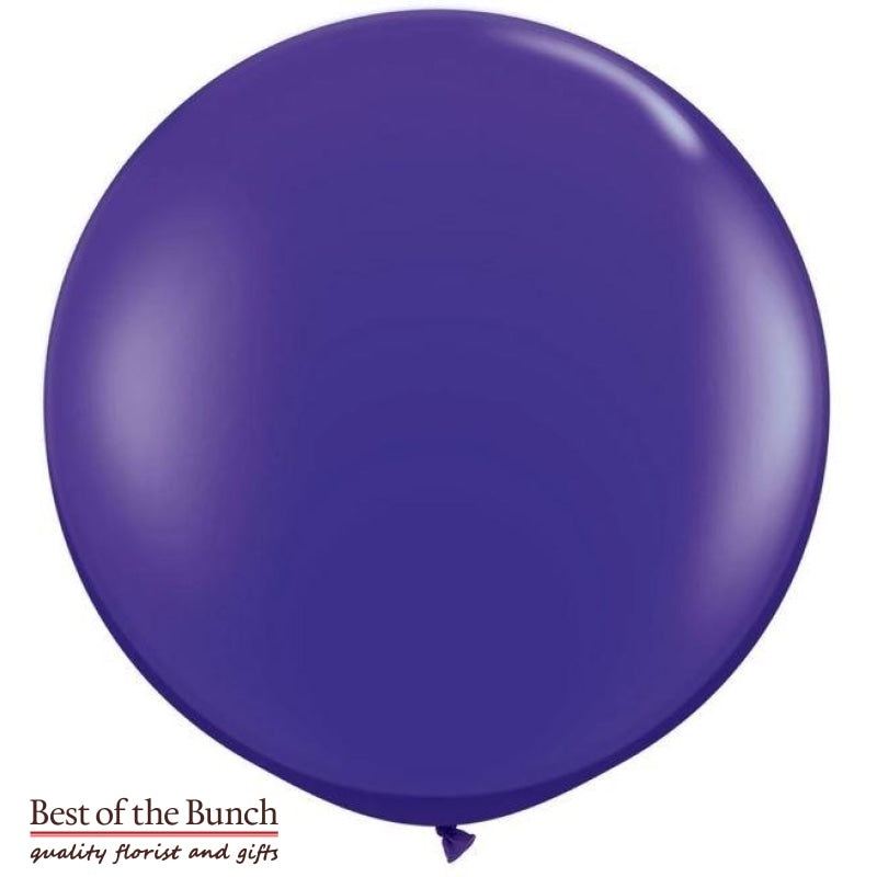 Dark Purple Round Latex Giant XXL Extra Large Helium Balloon 60cm (24) OR 90cm (36)