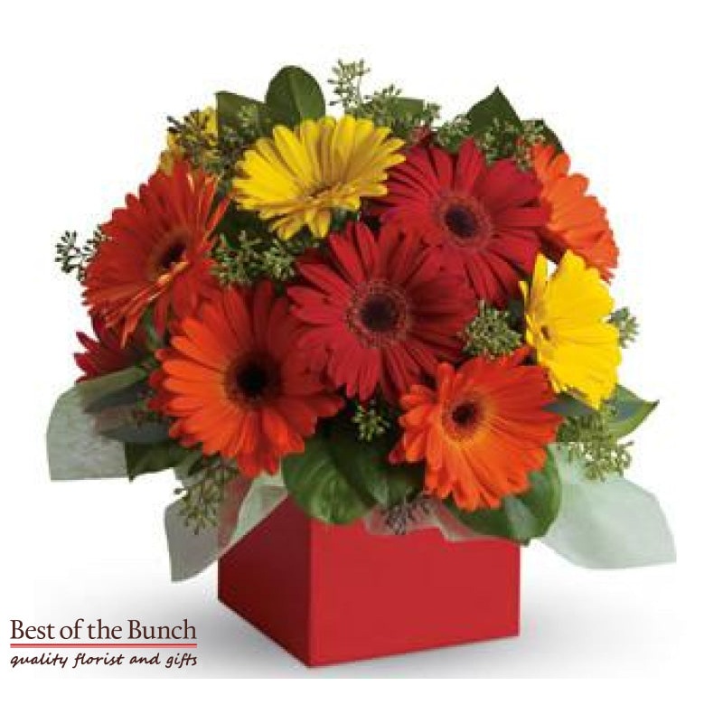 Flower Arrangement In A Box Happy Days