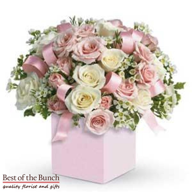 Flower Arrangement In A Box It’s A Girl