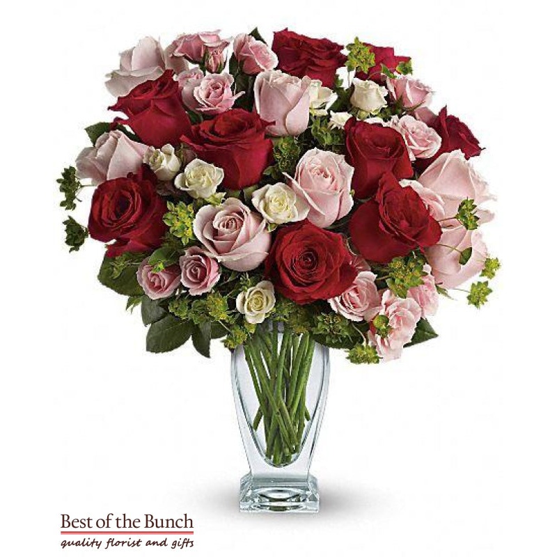 Flower Bouquet Cupid’s Creation with Red Roses