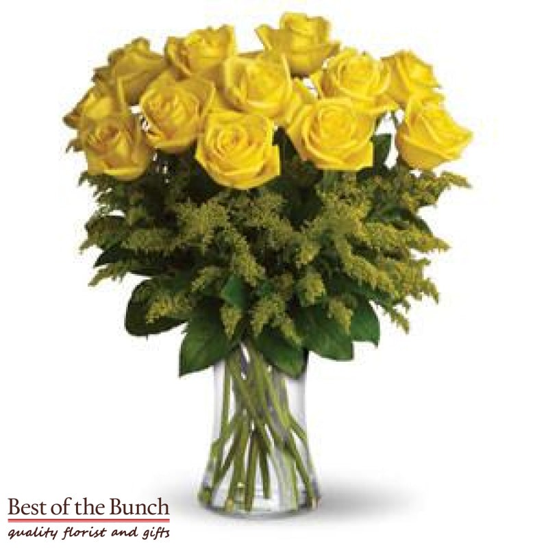 Flower Bouquet Golden Glow Roses