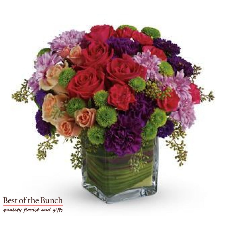 Flower Bouquet Morning Melody With Vase