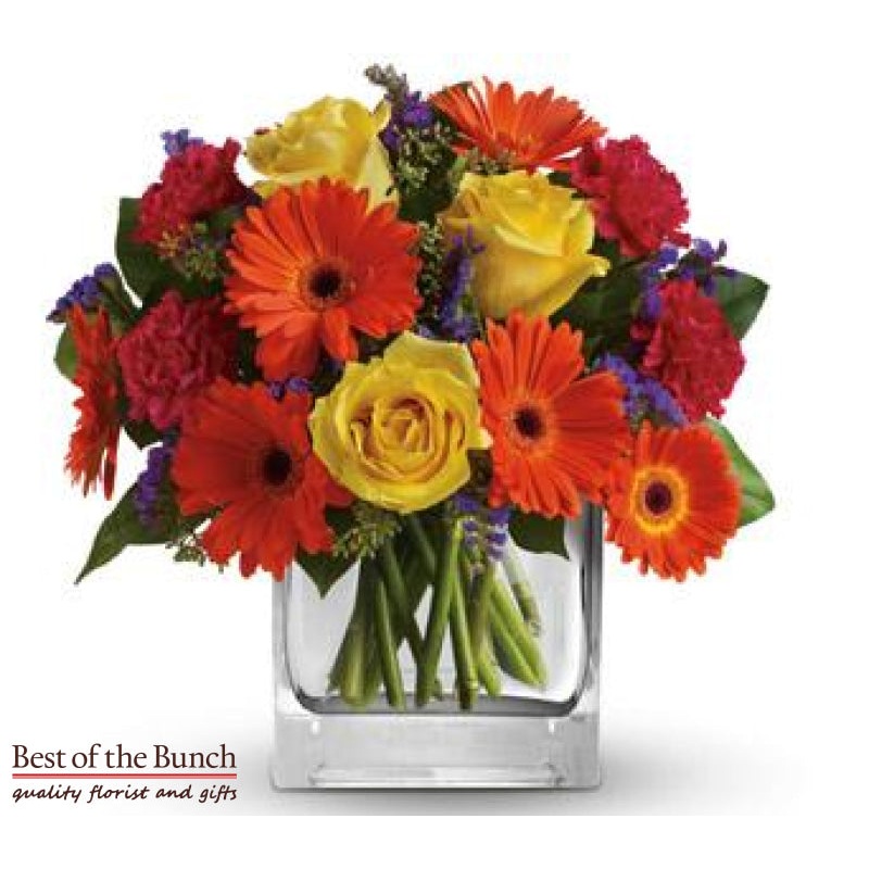 Flower Bouquet Sunset With Vase