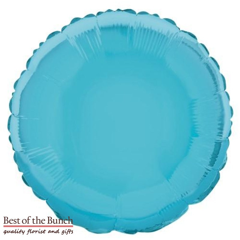 Light Baby Blue Round Shaped Foil Helium Balloon 45cm (18)