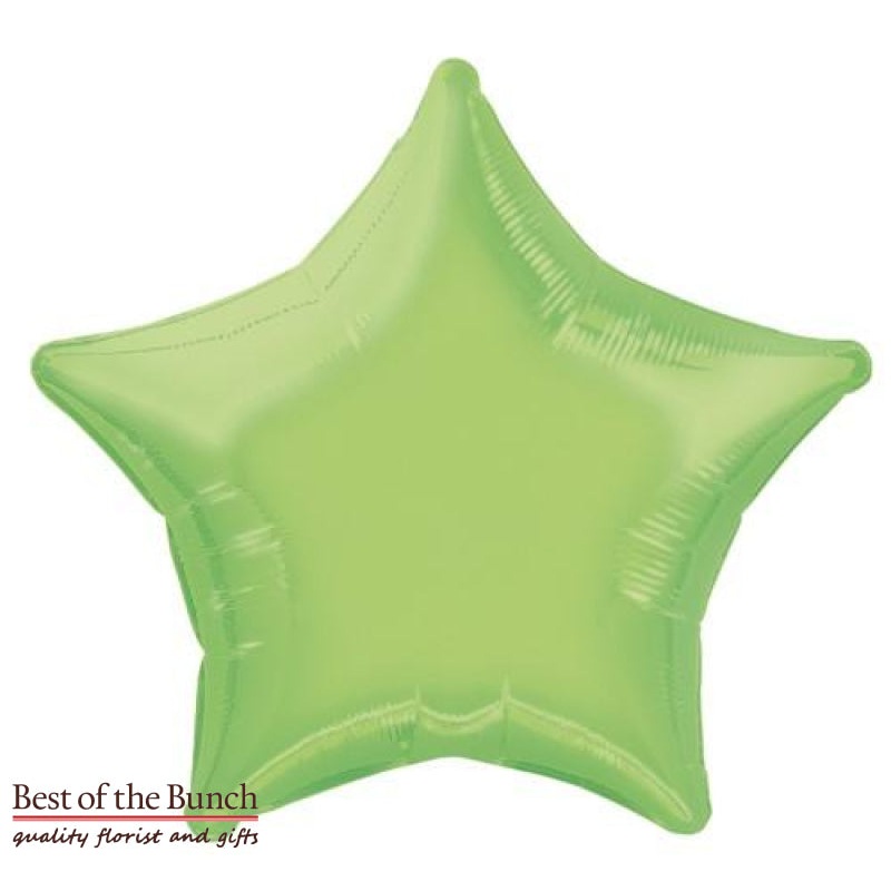 Lime Green Star Shaped Foil Helium Balloon 51cm (20)
