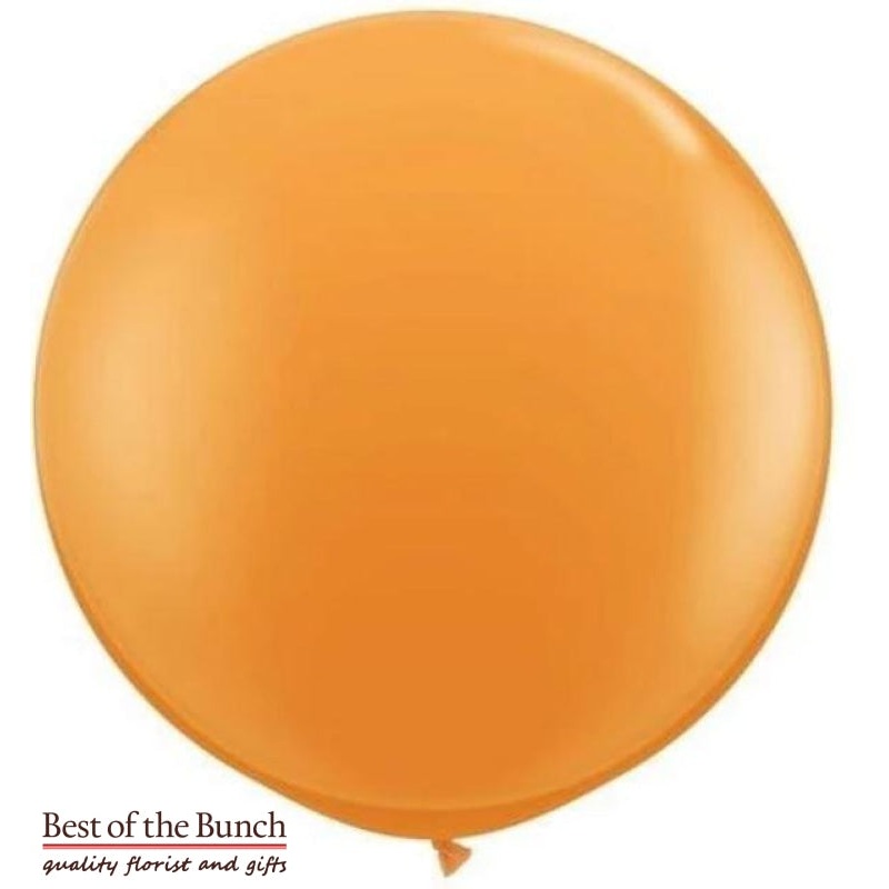 Orange Round Latex Giant XXL Extra Large Helium Balloon 60cm (24) OR 90cm (36)