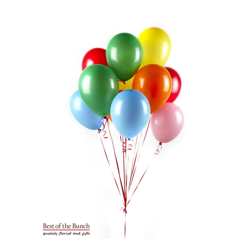 Plain Latex Solid Colours Bouquet of Helium Balloons  – Choose Your Colours