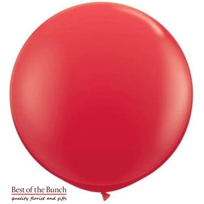 Red Round Latex Giant XXL Extra Large Helium Balloon 60cm (24) OR 90cm (36)