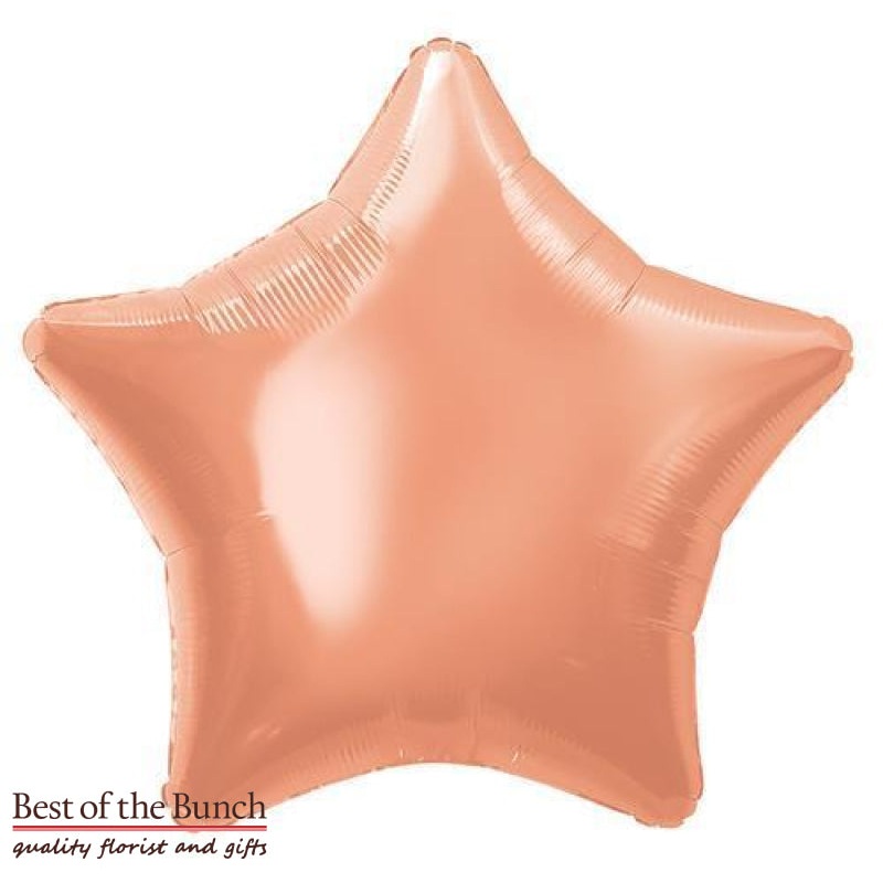 Rose Gold Star Shaped Foil Helium Balloon 51cm (20)