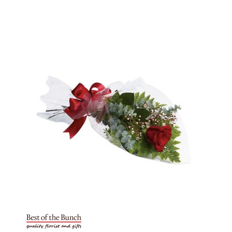 Single Red Rose Long Stemmed (40cm)