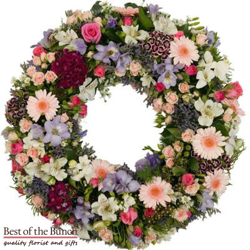 Wreath Sympathy Floral-Small 25cm & Medium 35cm & Large 45cm