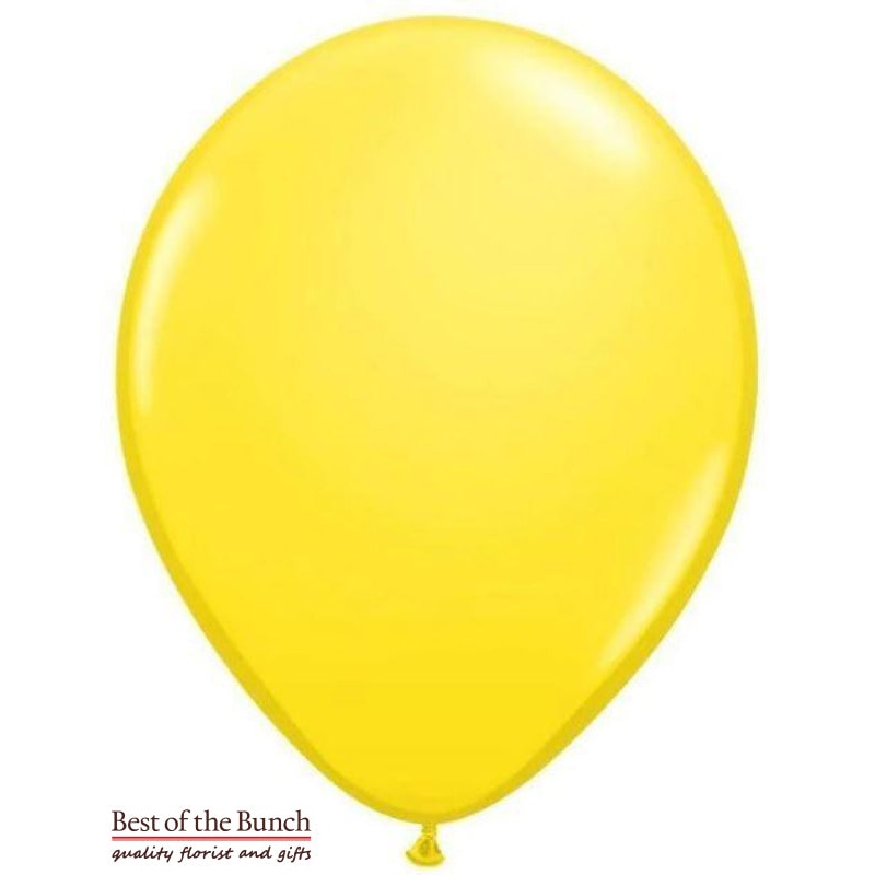Yellow Plain Latex Helium Balloon 28cm (11)