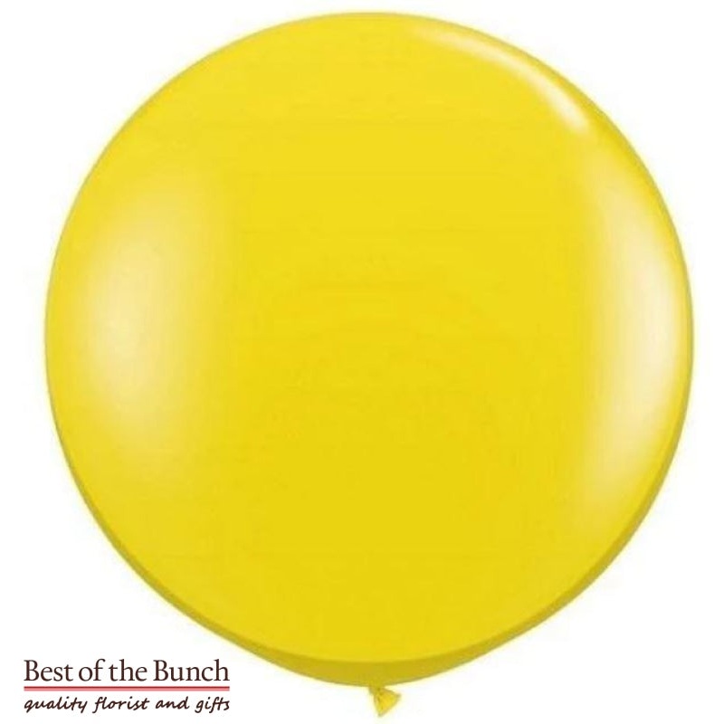 Yellow Round Latex Giant XXL Extra Large Helium Balloon 60cm (24) OR 90cm (36)