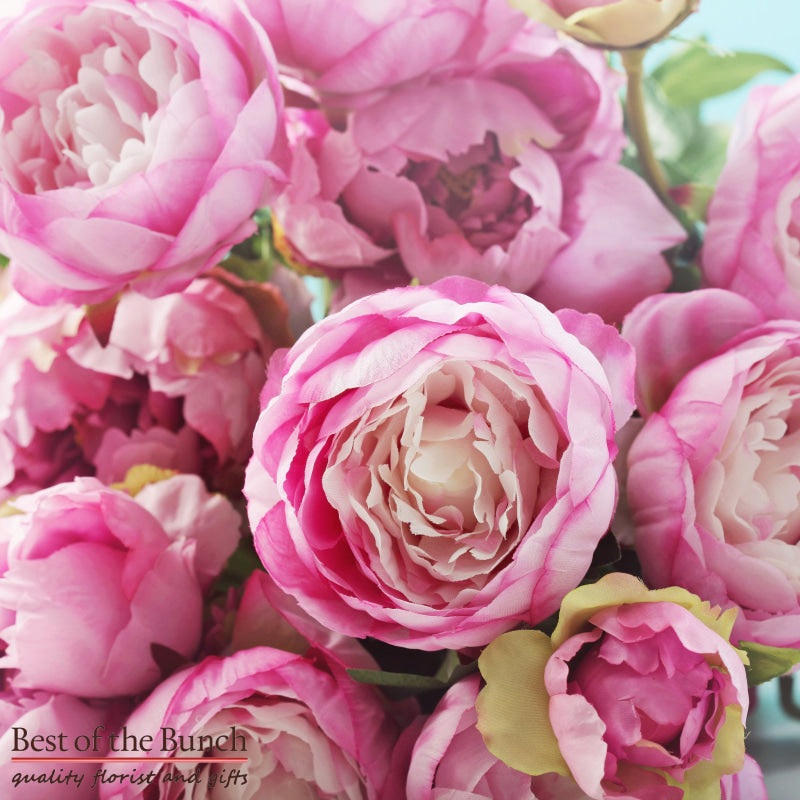 Flower Bouquet Peonies-Petite & Standard & Classic & Deluxe & Super Deluxe