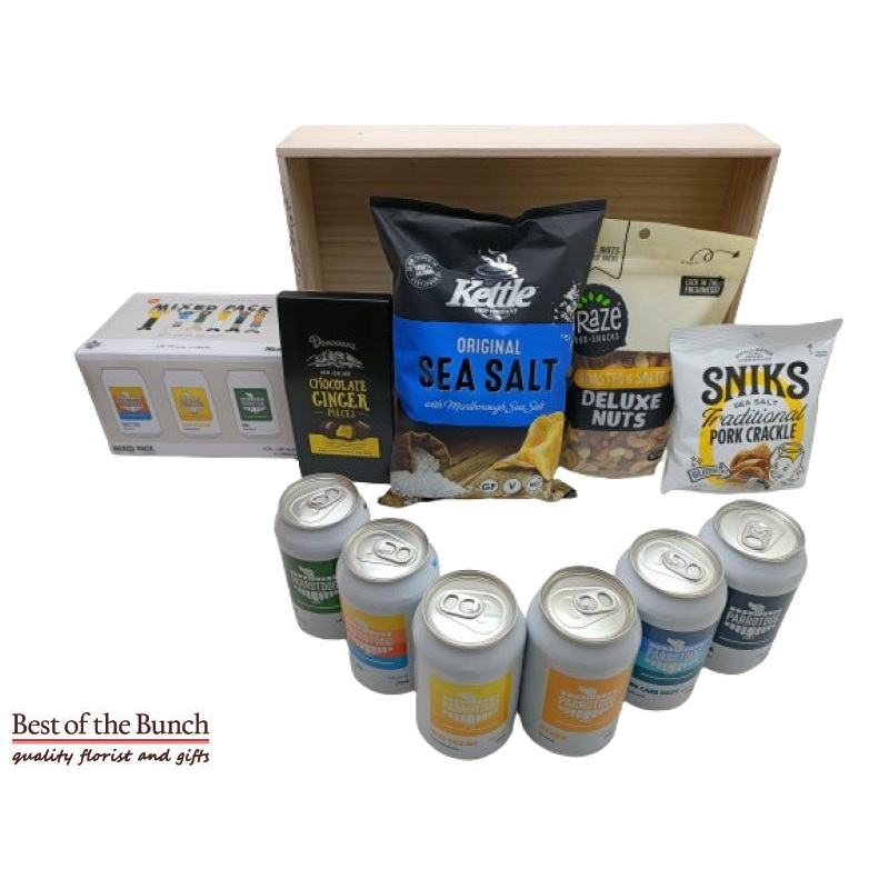 Gift Box 6 x Mixed Parrotdog Craft Beers with Gourmet Snacks