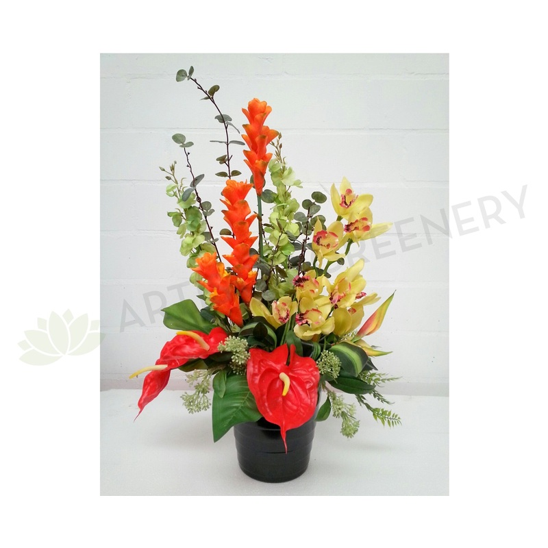 FA1018 Tropical Floral Arrangement (Garuda Indonesia Airlines) – Ginger Torch / Orchid / Anthurium