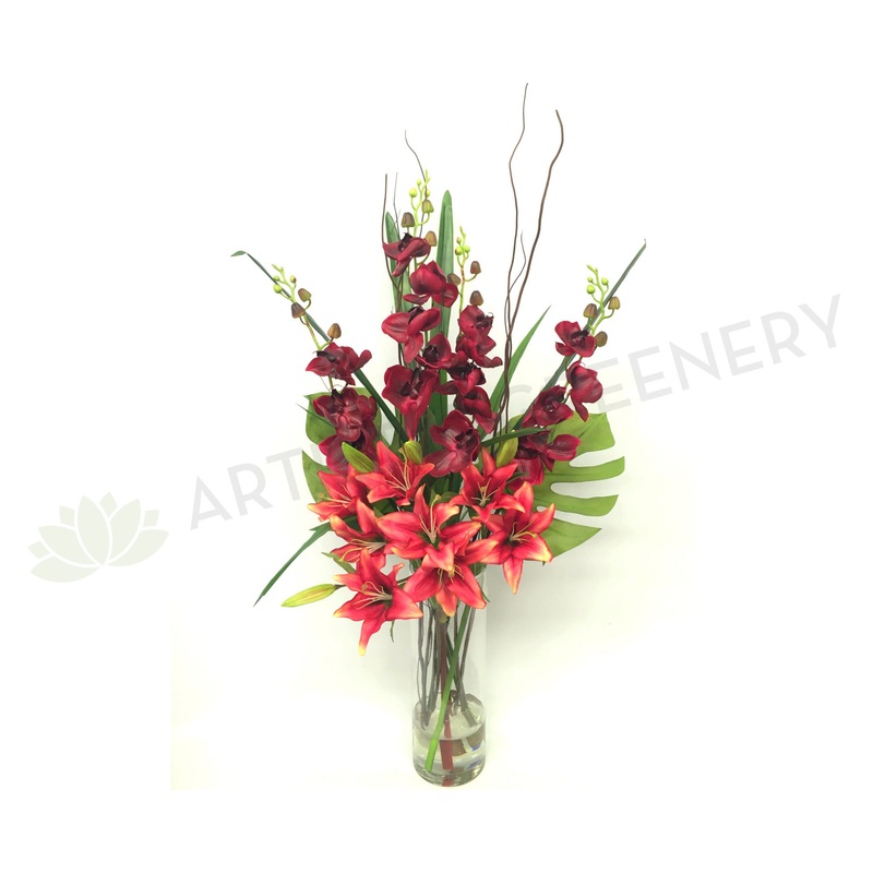 FA1022 – Pink Ochids & Lilies Floral Arrangement