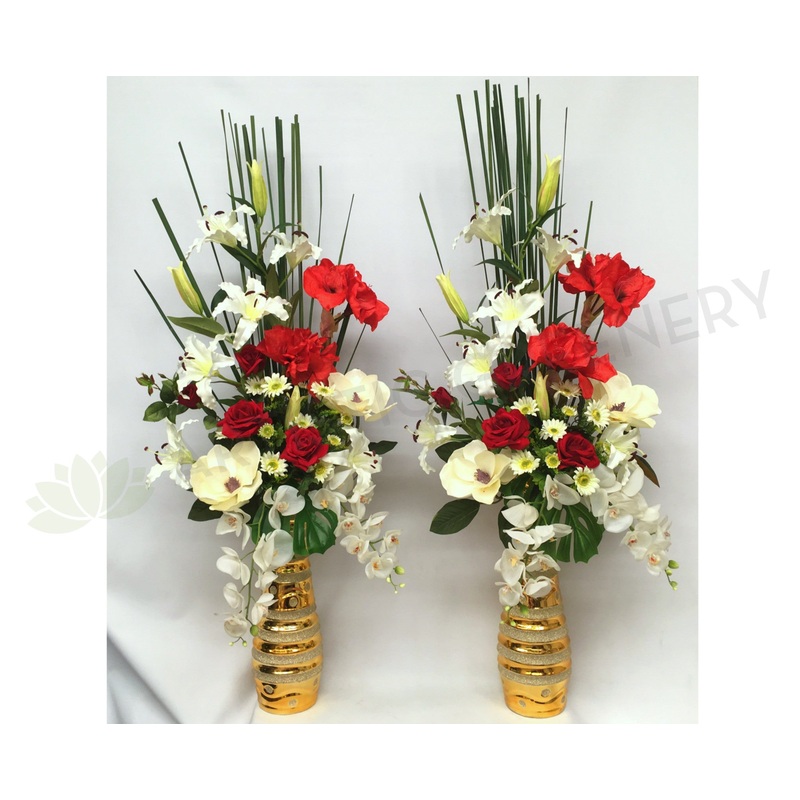 FA1031 – Rose, Lily & Amaryllis Arrangement (155cm Height)