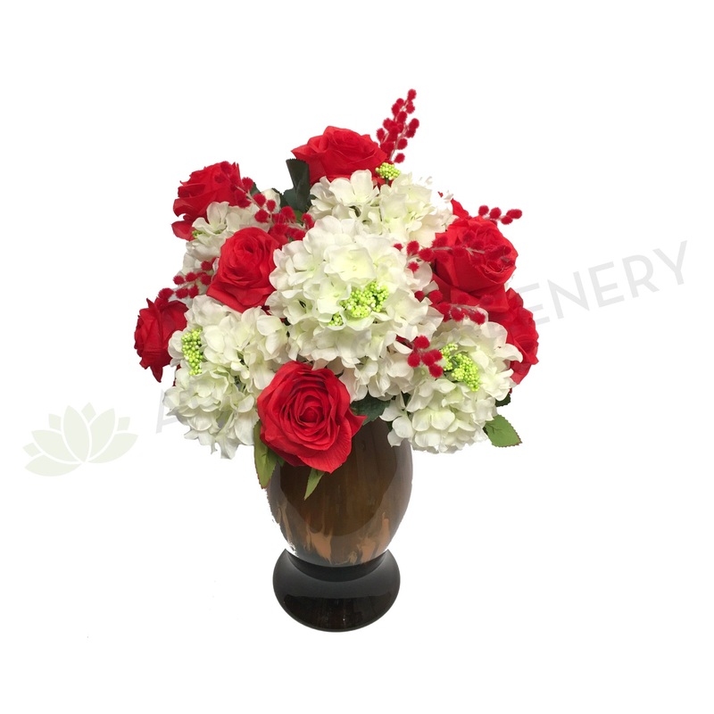 FA1033 – Rose & Hydrangea Arrangement (55cm Height)