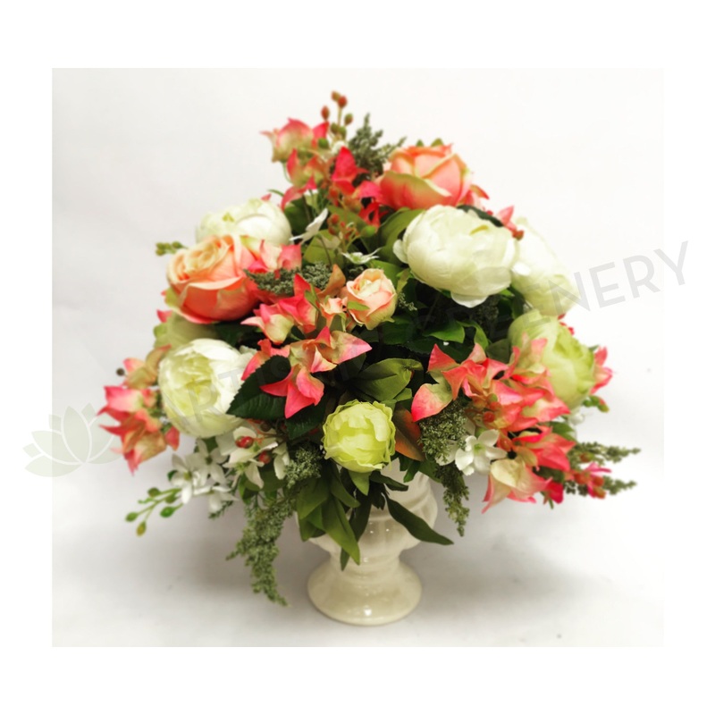 FA1036 – Peony & Bougainvillea Arrangement (40cm Height)