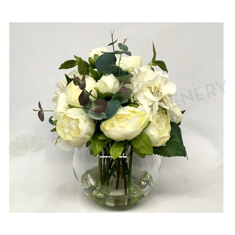 FA1053 – Peony & Hydrangea Floral Arrangement