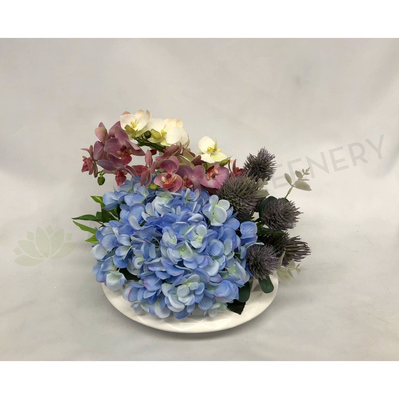 FA1066 – Thistle Orchid & Hydrangea Arrangement (30cm Height)