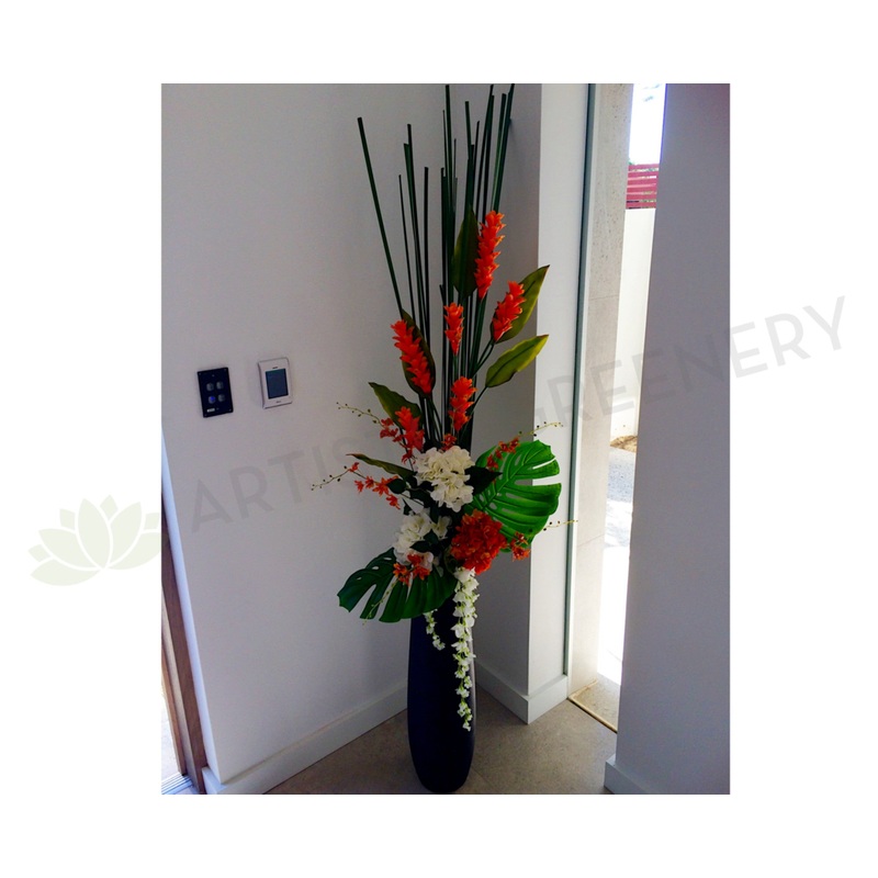 Floor Floral Arrangement – Ginger Torch / Orchid / Hydrangea