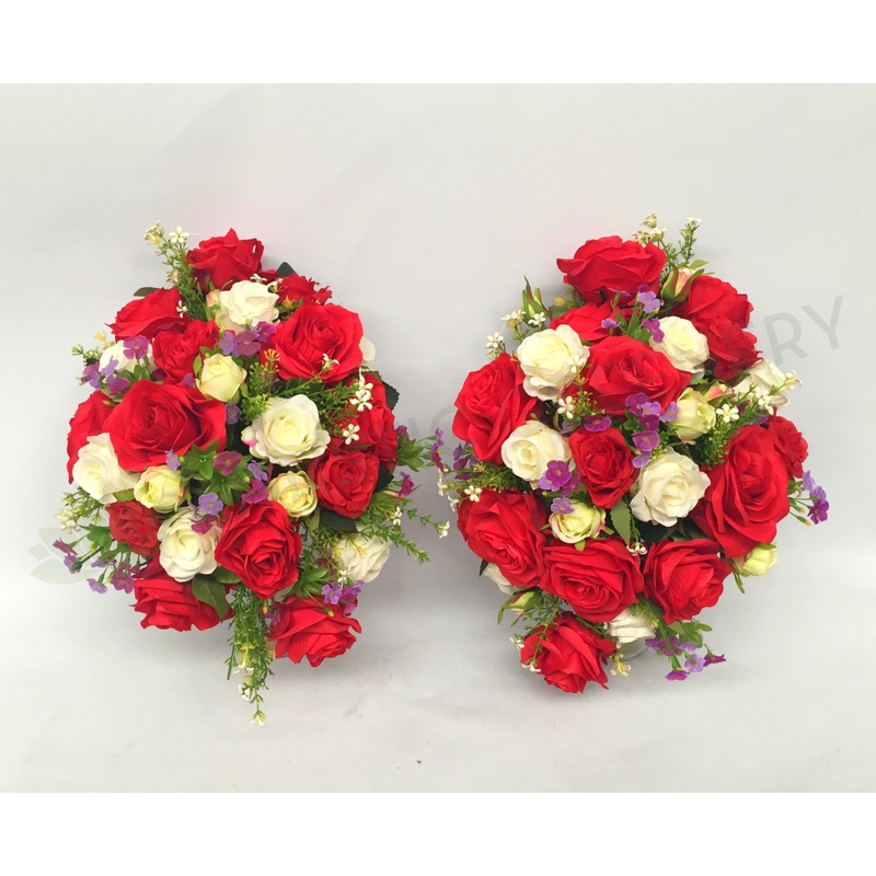 Grave Stone Flowers 40 x 35 cm – SYM0007