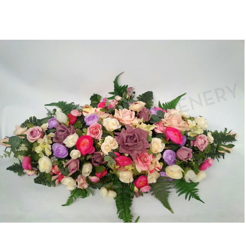 Pink & Purple Long Centrepiece 70cm & 100cm Long – SYM0005