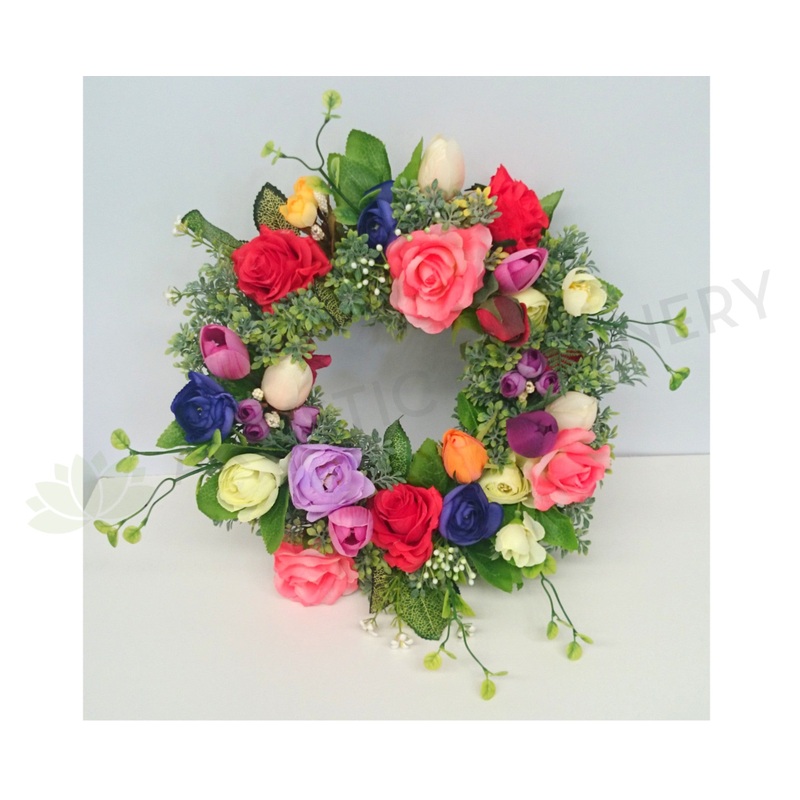 Spring Colour Floral Wreath 30cm / 40cm / 50cm