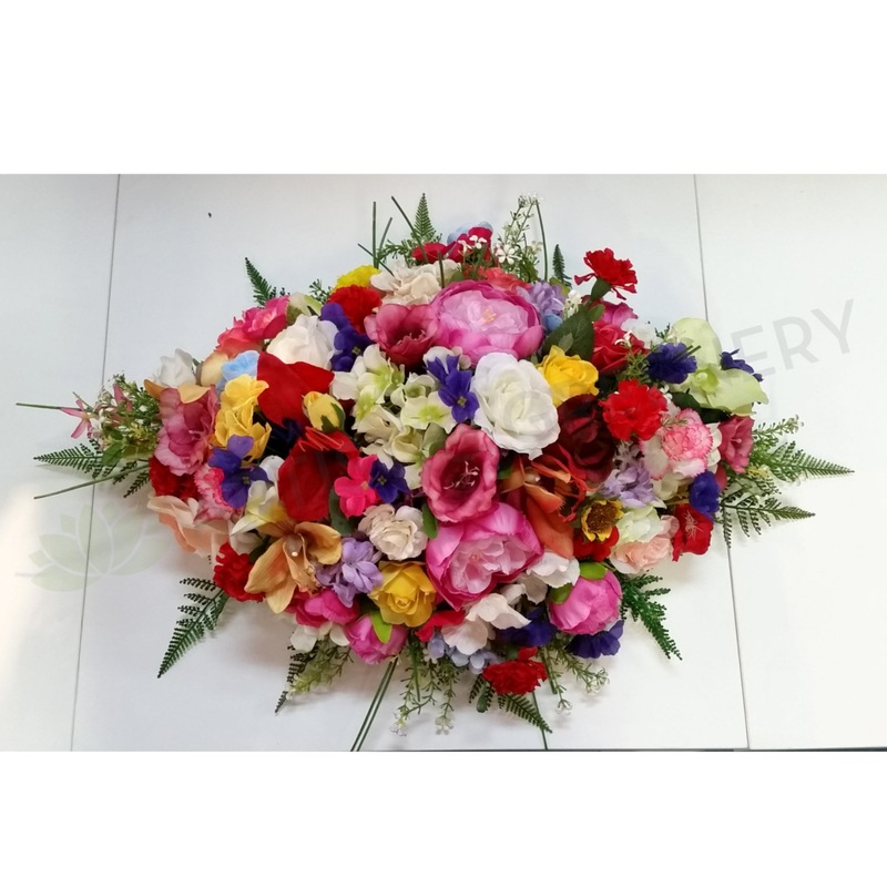 Colourful Casket Spray 70cm & 100cm Long – SYM0025