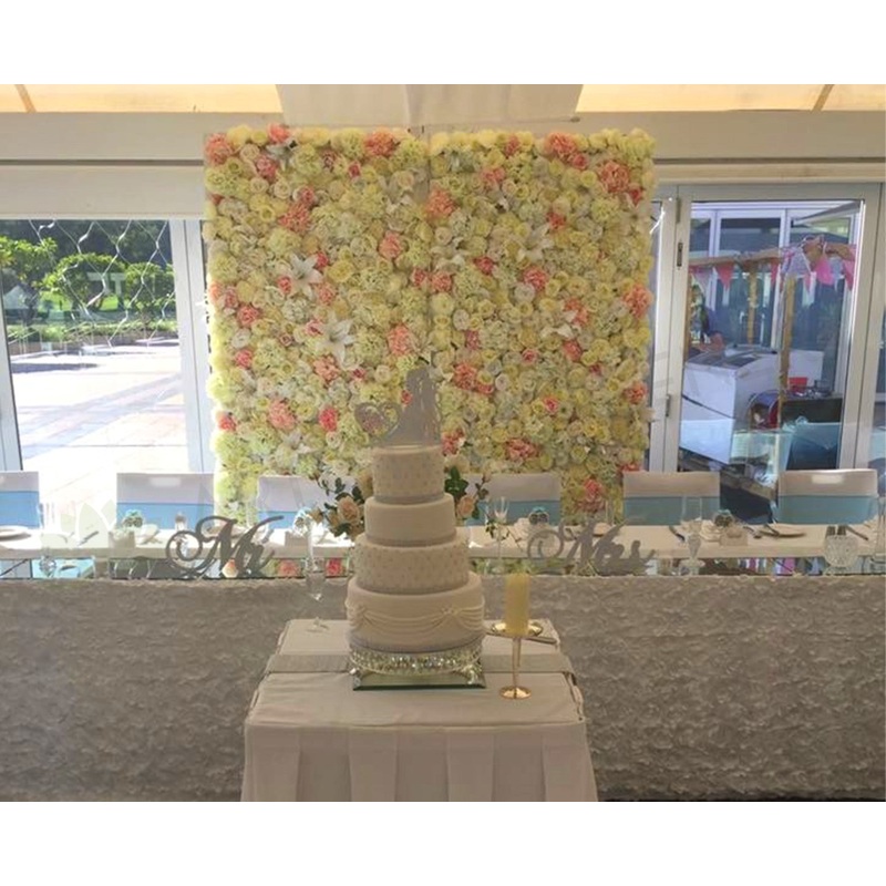 For Hire – Flower Wall (White & Pink with Lilies) 210 x 210cm SALE $250 Hire Fee