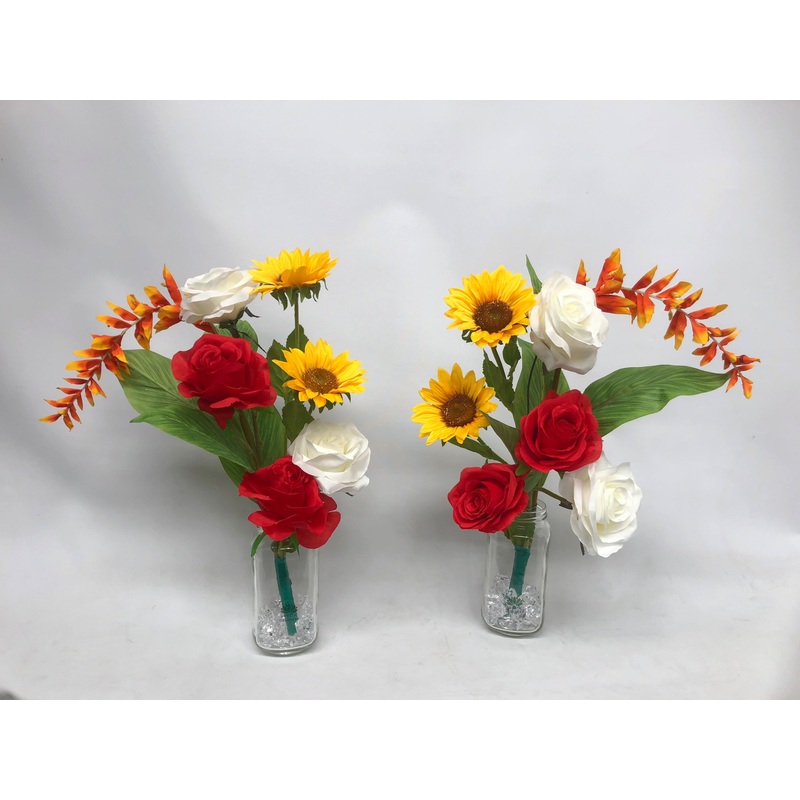 Grave Stone Flowers 40 x 35 cm – SYM0018