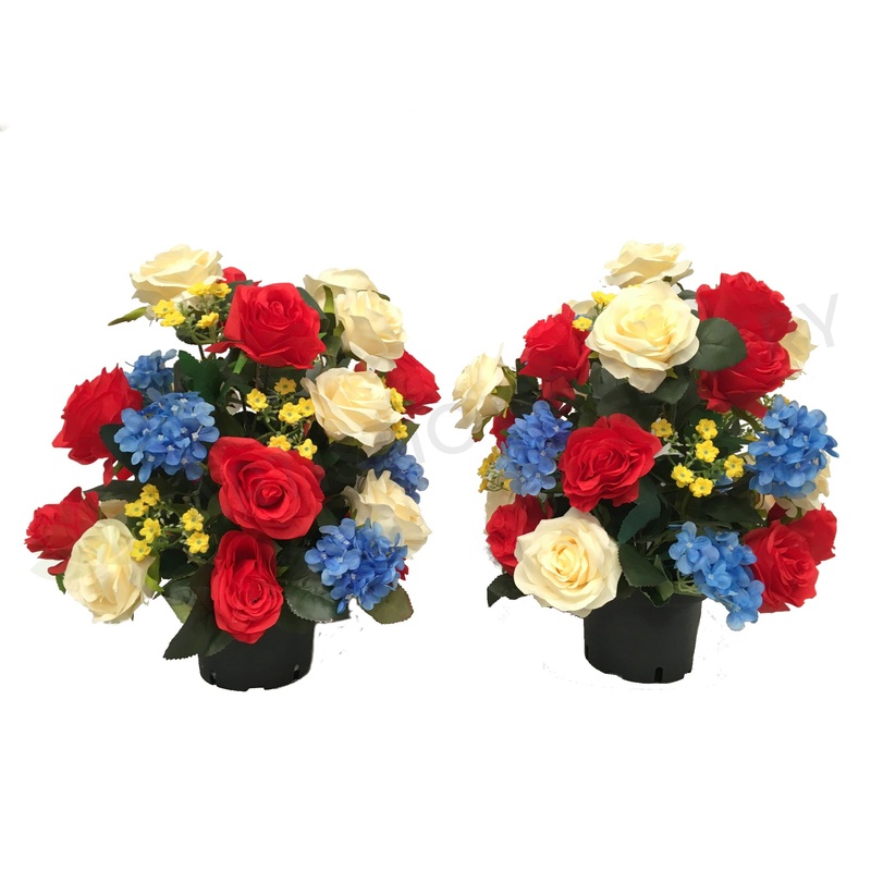 Grave Stone Flowers 40cm – SYM0017