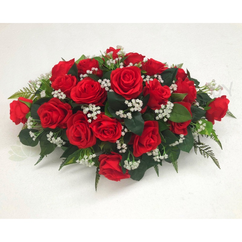 Roses Centrepiece / Casket Spray 70cm & 100cm Long – SYM0019