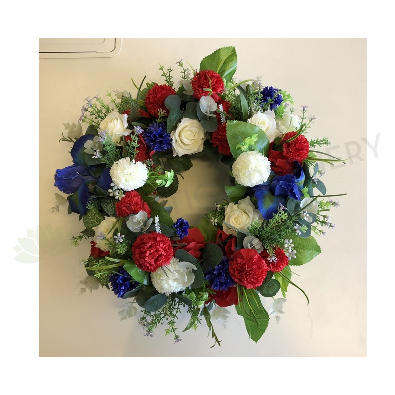 Trio Colour Floral Wreath 30cm / 40 / 50cm