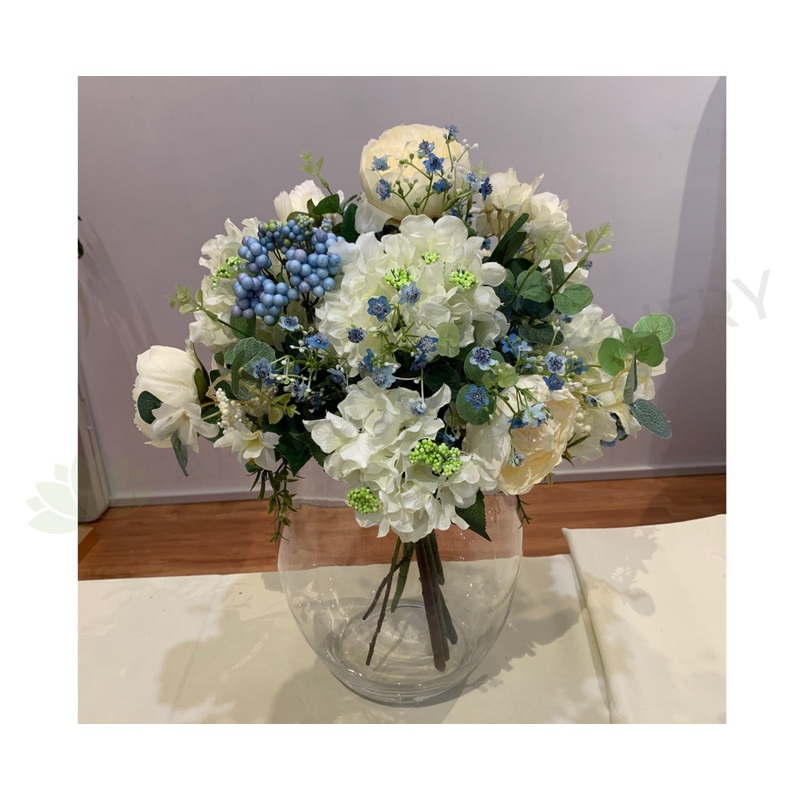 FA1088 – Peony & Hydrangea Floral Arrangement 46cm Tall