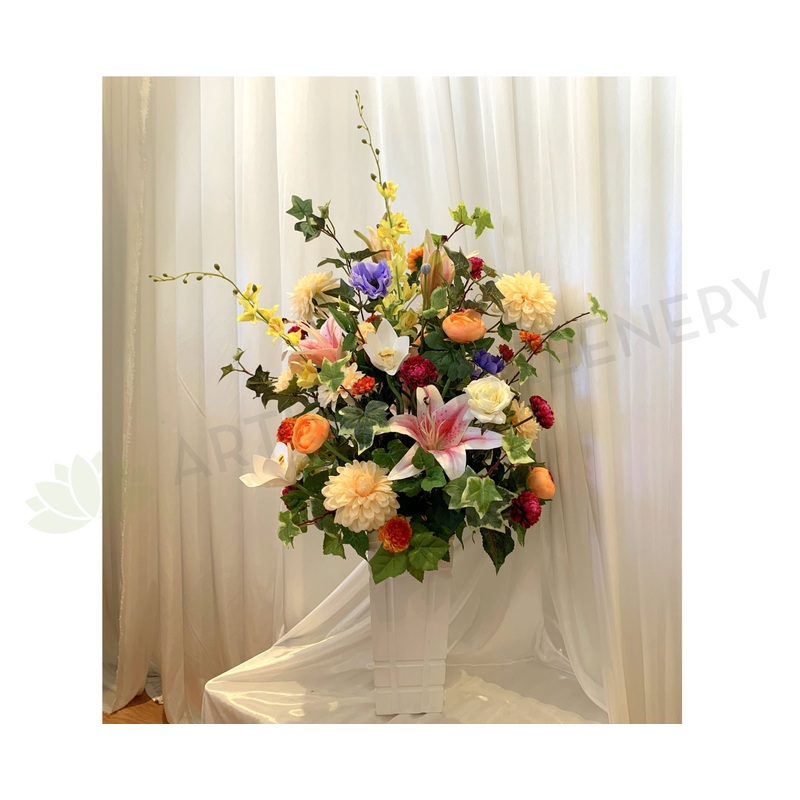 FA1094 – Vibrant Colour Floral Arrangement (80cm Height) – Natasha
