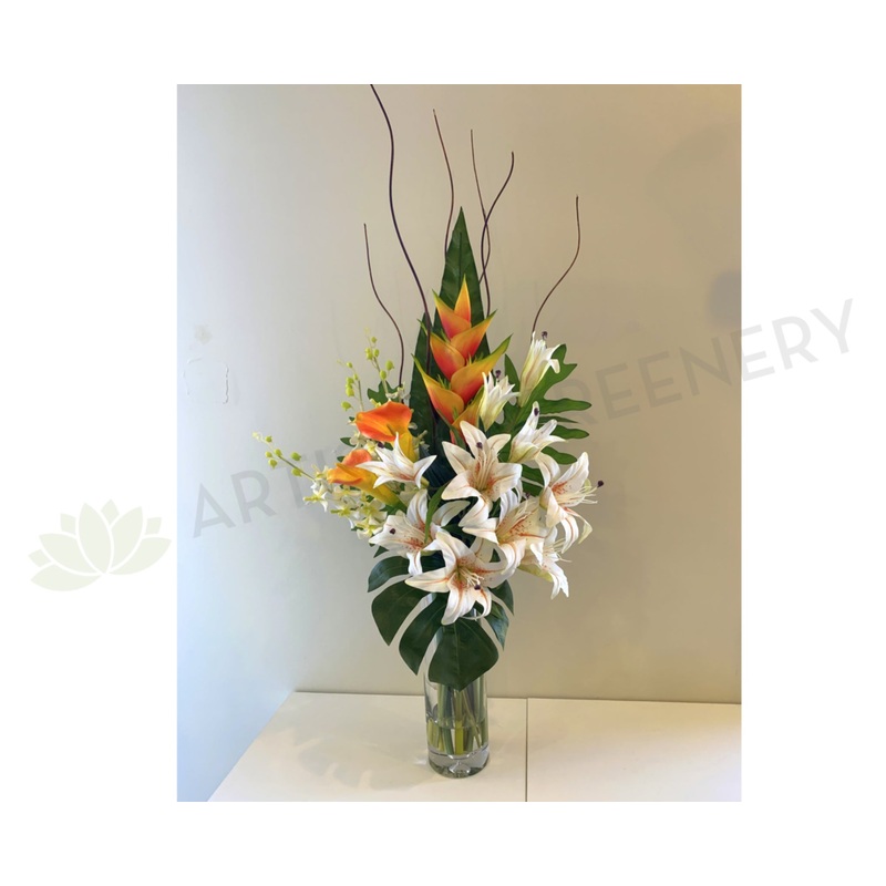 FA1100 – Tropical Lily Floral Arrangement 120cm Tall (Gina)