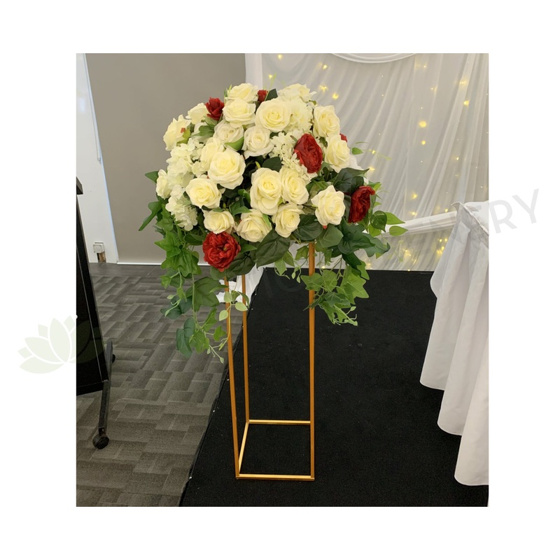 For Hire – Grand Floral Centrepiece on Gold Stand 80cm (Code: HI0036) Kim